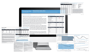 PetroChem Wire Daily Reports Mockups 5 screens